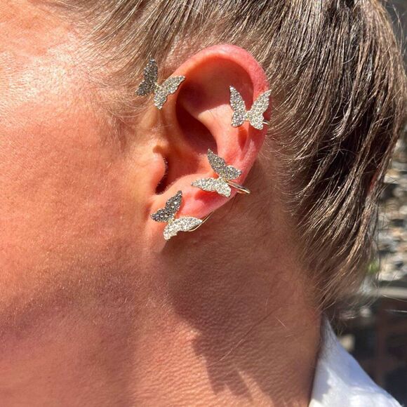 Ring, new, no tags, solid 925 sterling silver, tiny golden star motif - Picture 11 of 16